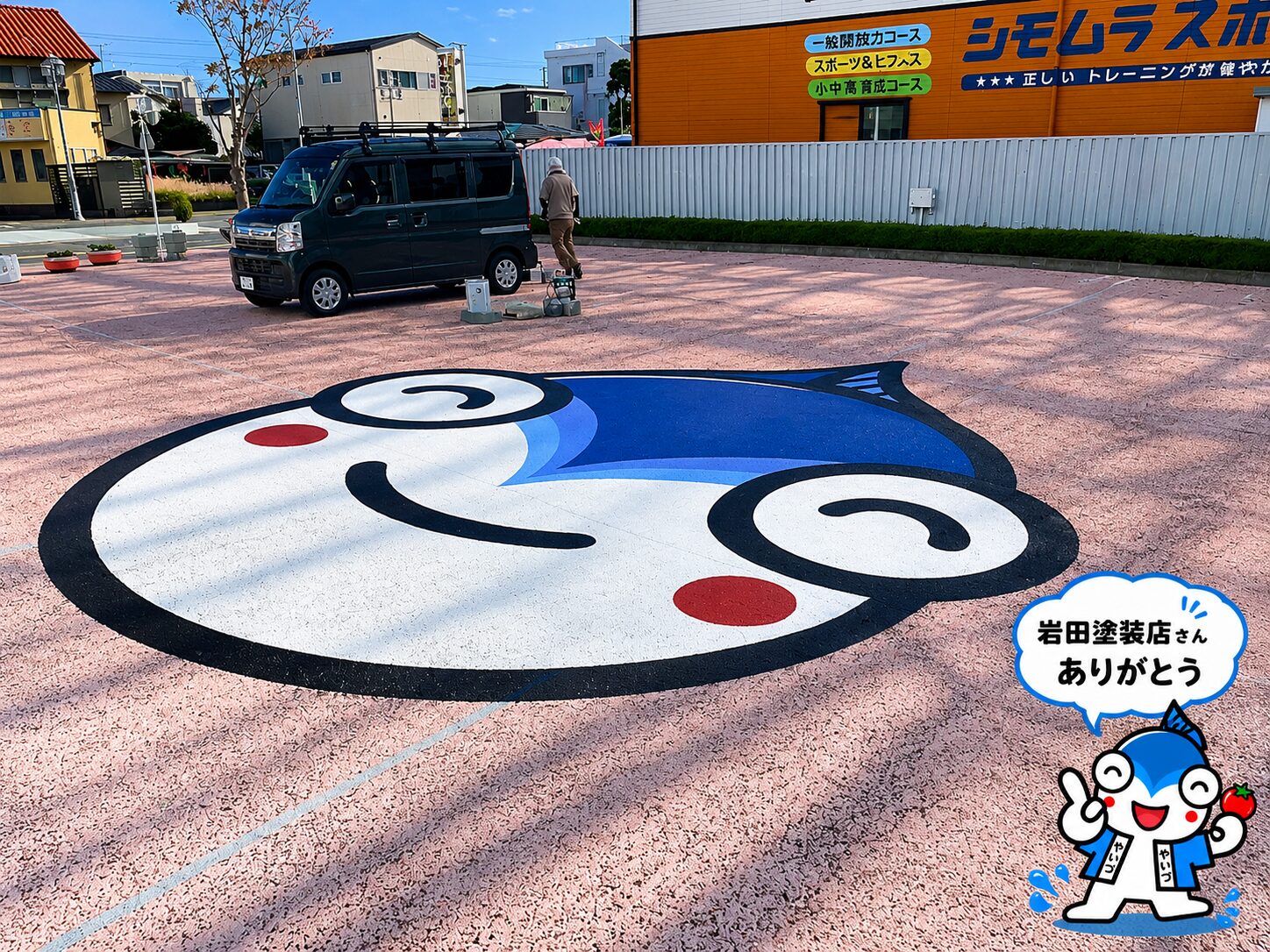 焼津市役所前のポケットパークにやいちゃん登場！2024年ボランティア