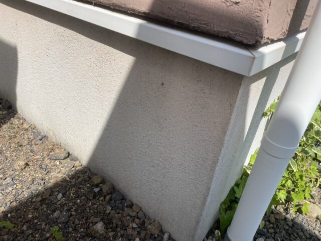 焼津市の住宅で艶消し塗装を行う前の外壁写真
