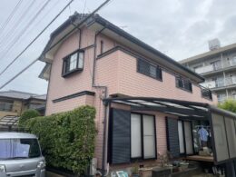 焼津市でエスケープレミアム無機を使用した外壁塗装の施工前写真