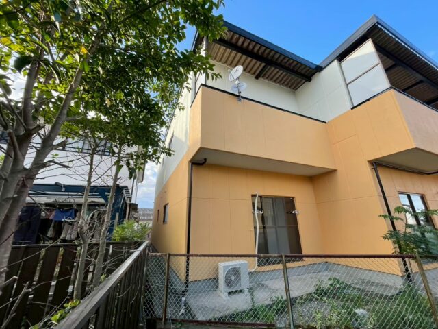 島田市で施工したアパートのALC外壁塗装の完成写真