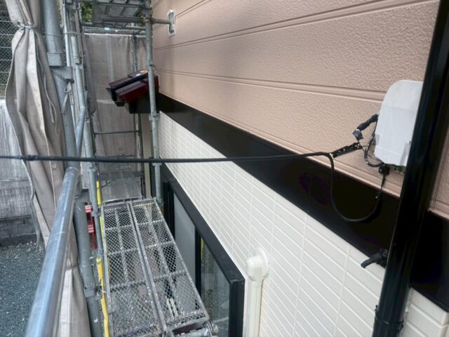 島田市の外壁塗装工事が完了した写真