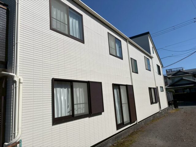 静岡市の外壁塗装でエスケープレミアム無機を使用した完成写真