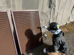 静岡市でエスケープレミアム無機を使用した外壁塗装の施工写真