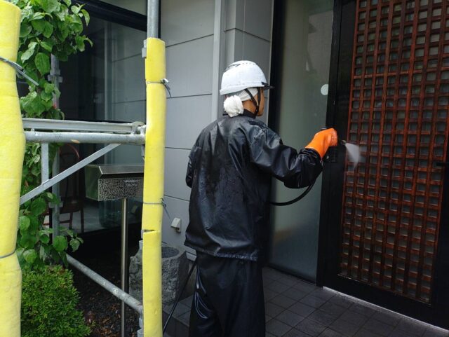 焼津市のサイディング外壁塗装における高圧洗浄