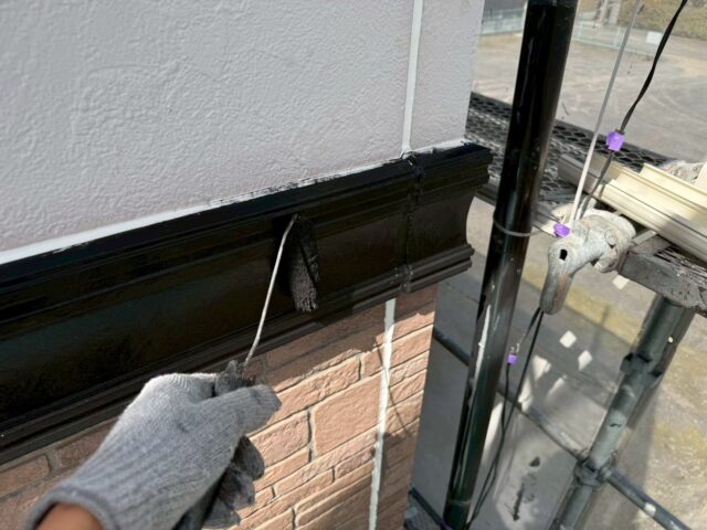 焼津市の屋根塗装外壁塗装に合わせて付帯部塗装を行った写真