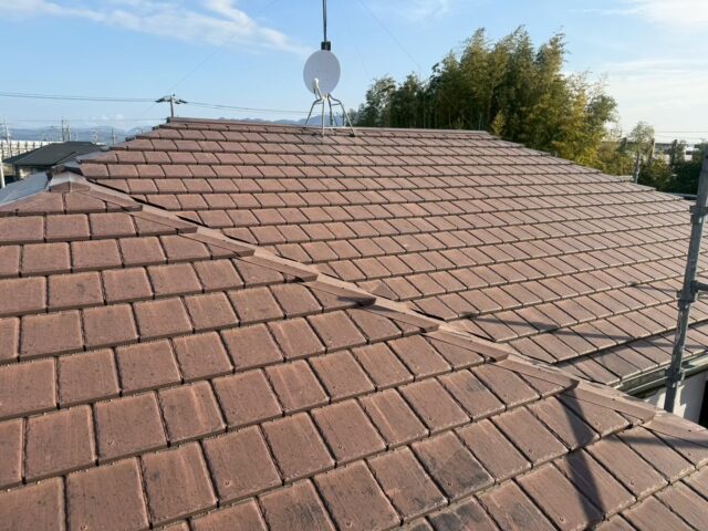 焼津市S様邸の屋根塗装外壁塗装のビフォー写真
