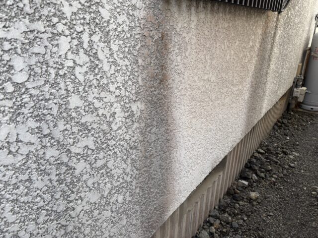 島田市K様邸の外壁塗装前に確認した塗膜の劣化