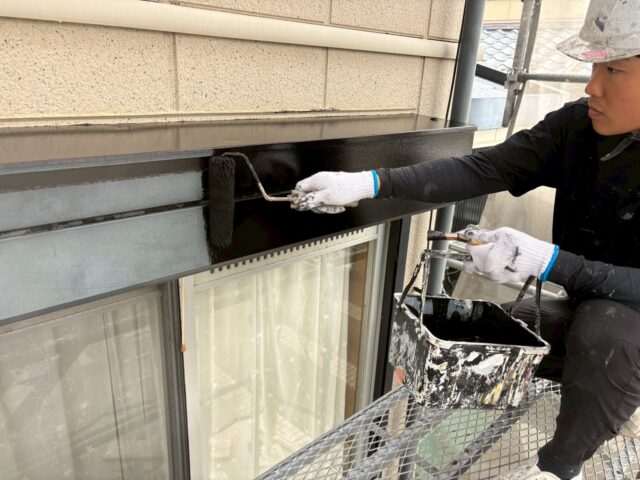 錆止め塗装の施工状況