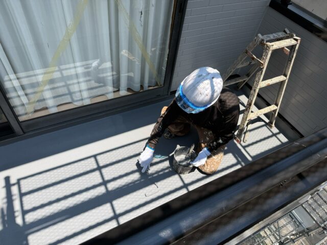 島田市外壁塗装 ベランダ仕上げ