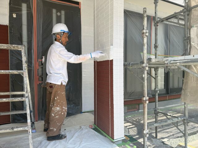 島田市外壁塗装 下塗り