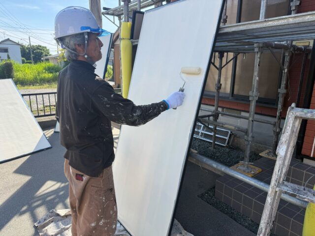 島田市付帯部 錆止め塗装