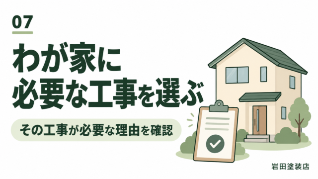 屋根の状態を確認して適切な工事を提案する様子