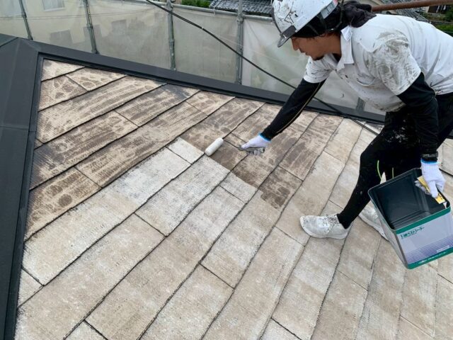 屋根塗装の施工工程②